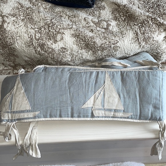 Restoration Hardware Other Beautiful Restoration Hardware Crib Cushion And Skirt Set Linen